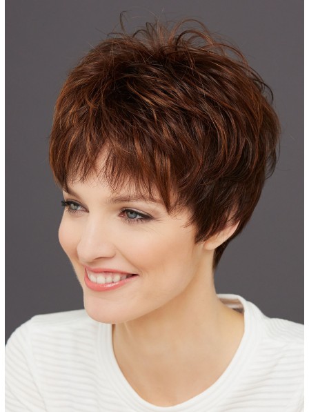 Timeless Light Brown Very Cut Women Wigs for Ladies Over 50