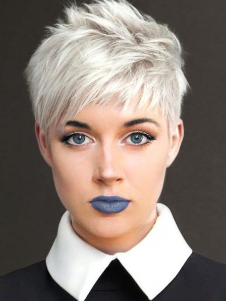 Awesome White Pixie Cut Ladies Wig