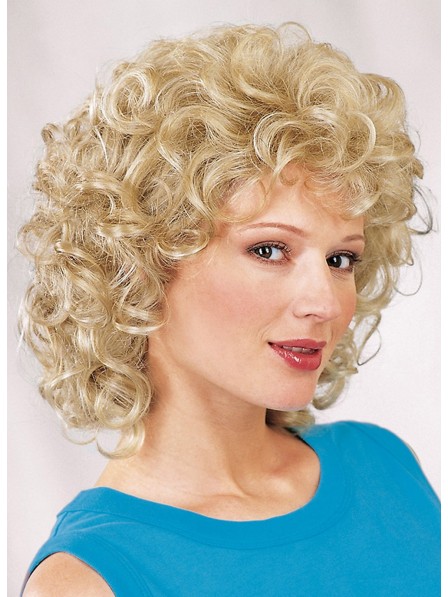 Blonde Curly Women Hair Wigs