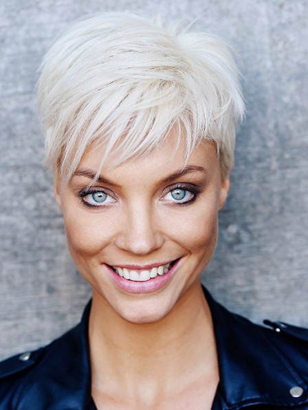 Fashion Blonde Short Pixie Cut Synthetic Hair Wig