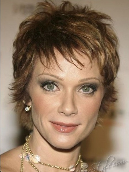 Lace Front Pixie Cut Layered Synthetic Hair Wigs For Women