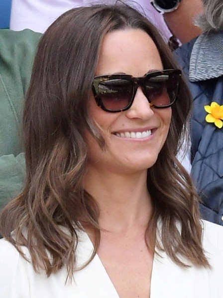 Good Quaity Pippa Middleton Long Human Hair Wigs With Lace Front Wigs