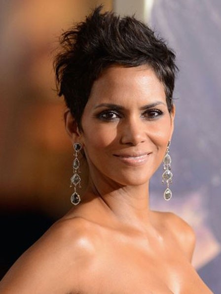 Halle Berry 100% Human Hair Full Lace Wigs