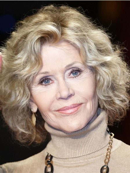 Jane Fonda Lace Front Human Hair Celebrity Wigs