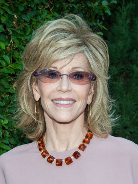 Jane Fonda New Wavy Lace Front Celebrity Wigs