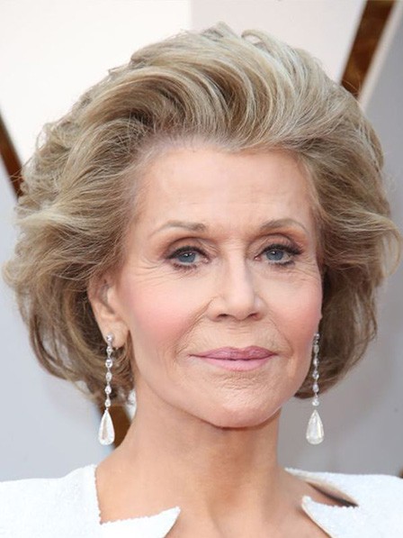 Jane Fonda Lace Front Synthetic Celebrity Wigs