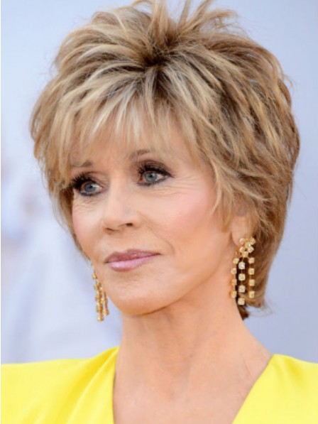 Jane Fonda Short Shaggy Hair Wig