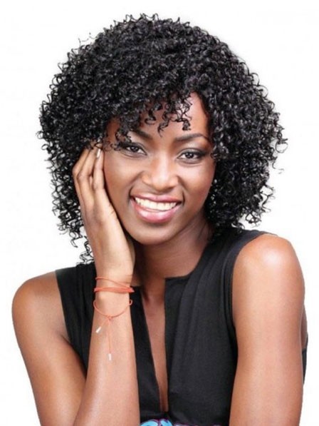 100% Human Hair Curly Wigs for Black Women