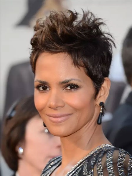 Halle Berry Short Synthetic Celebrity Wigs