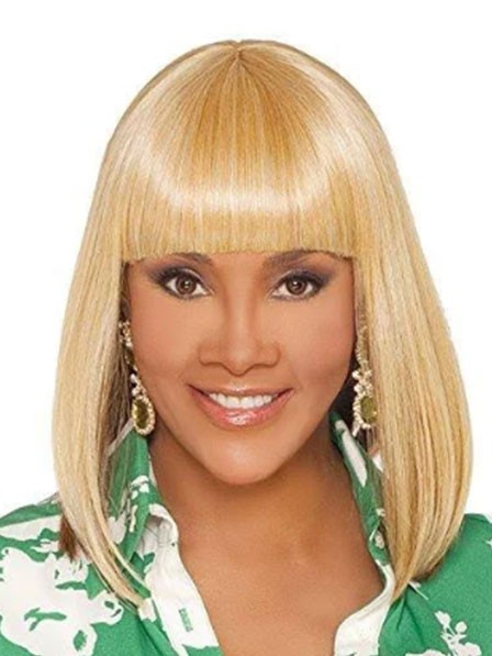 Vivica A Fox Blonde Celebrity Wigs with Bangs