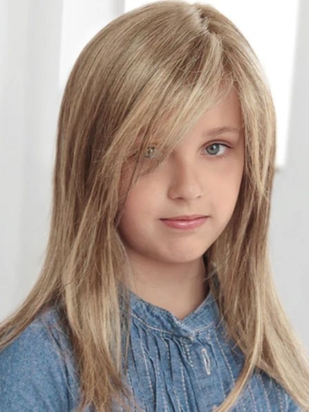 Human Hair Wigs With Bangs for Kids