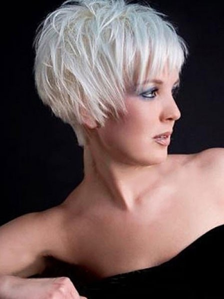 Grey Capless Short Synthetic Hair Wig Fast Shipping