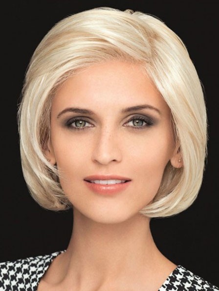 Short Classic Bob Lace Front Blonde Human Hair Wig
