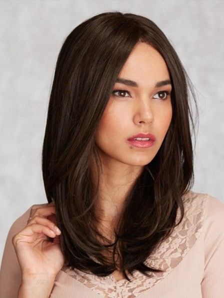 Fashion Brown Lace Front Mono Top Human Hair Wigs