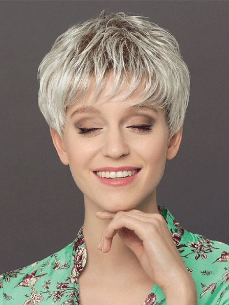 Synthetic Short Grey Hair Wigs for Women