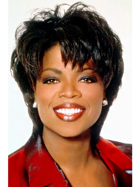 Short Layered Synthetic Straight African American Wig
