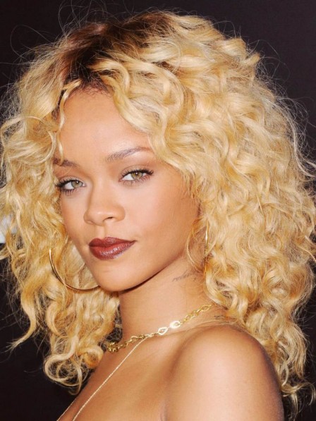 Rihanna S Most Iconic Blonde Curly Hair Wig For Black Women 2019