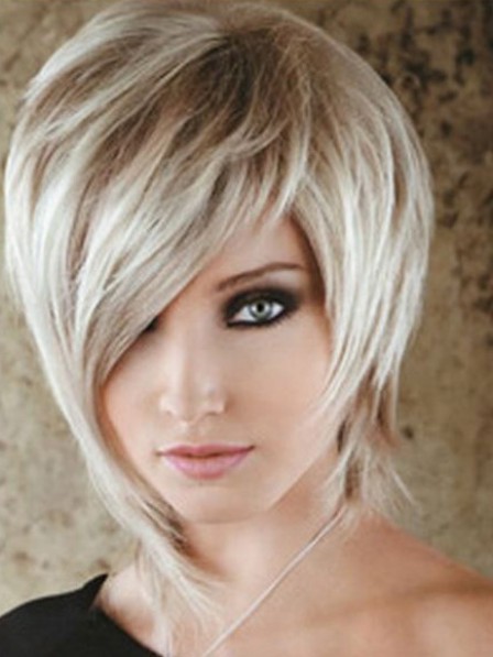 Short Lace Front Mono Top Synthetic Wigs