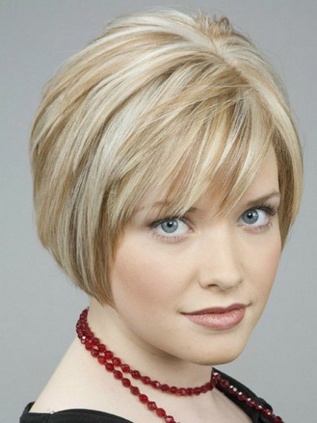 Simple Style Lace Front Synthetic Celebrity Bob Wigs