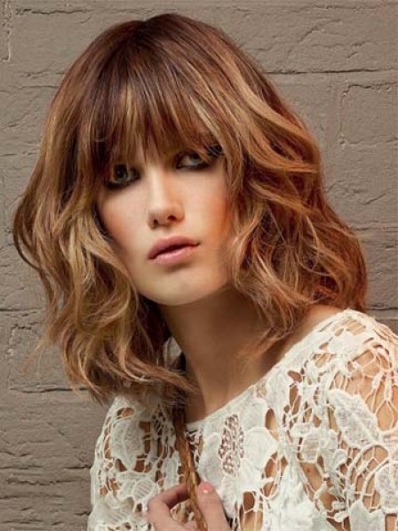 Timeless Mid-Length Capless Wavy Synthetic Wig