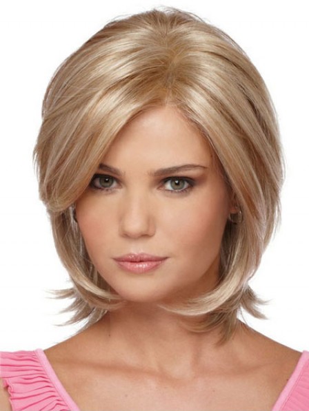 Chin Length Straight Synthetic Hair Wigs For Women