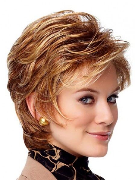 New Synthetic Short Lace Front Monofilament Hair Wigs