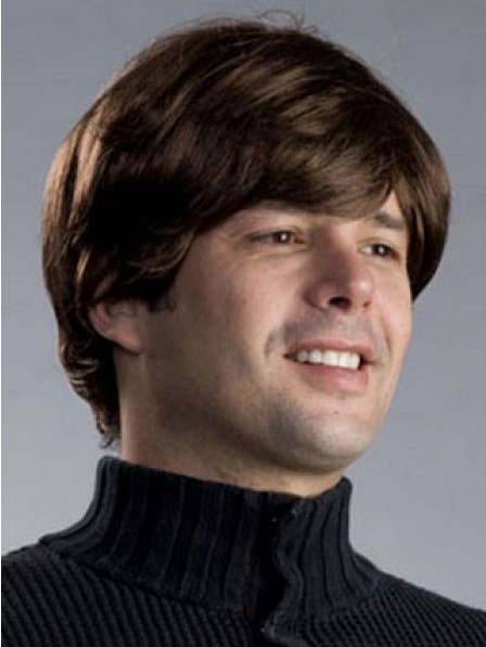 Mens Short Wigs Brown Wigs for Male