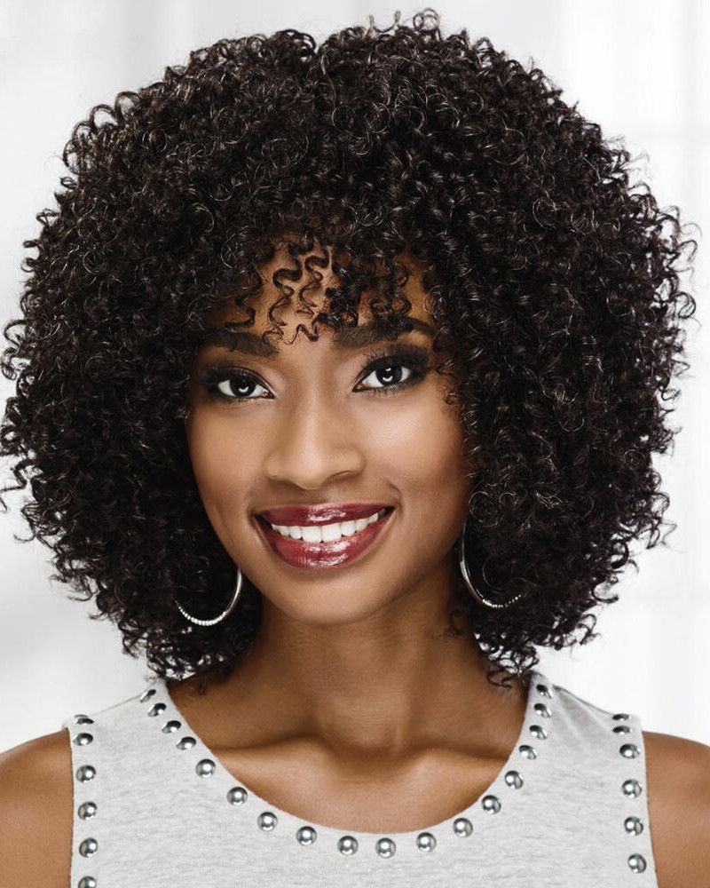 On Trend Curly Wig With Voluminous Layers Of Tight Bouncy Spiral Curls 