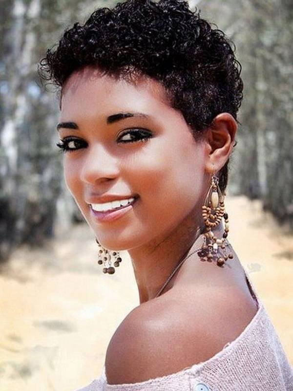 Super Short Curly Fashion Capless Afro Synthetic Wig, Pixie Wigs
