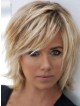 Layered Straight Blonde Synthetic Wigs