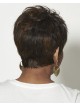 Choppy 100% Human Hair Pixie Wig With Wavy Layers And Flirty Fringe