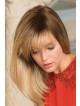 Collar Bone Straight Length Synthetic Wig With Flowing Fringe