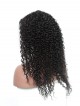 Popular Black 18 Inch Deep Curly Lace Front Human Hair Wigs