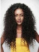 Black Women Curly Fluffy human hair wigs