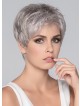 Fast Ship Cheap Straight Cropped Hair Celebrity Grey Wigs
