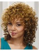 Unique Capless Curly Shoulder Length African American Wig