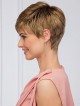 Classic Pixie Cut Petite Wig With Bangs Fast Ship
