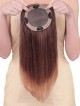 Dark Brown Human Hair Mono Top Pieces for Thinning Hair