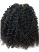 Ladies Curly Black Human Hair Weft Hair Extensions All Length