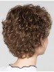 Fashion Natural Curly Short Brown Wig for Women