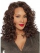 Generous wavy lace front mono top brown wigs