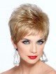 Gorgeous 6 inches Joan Collins Short Blonde Synthetic Hair Wig With Bangs