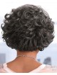 Gorgeous Short Black Women Wig With Classic Layered Waves For Chemo