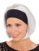 Grey Headband 3/4 Wigs for White Women