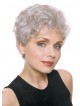 Short Wavy Grey Wigs Lace Front