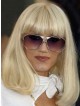 Gwen Stefani Shoulder Length Blonde Bob Cut Wig with Bangs