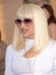 Gwen Stefani Shoulder Length Blonde Bob Cut Wig with Bangs