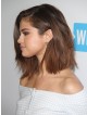 High Quality Selena Gomez Celebrity Wigs Human Hair Without Bangs