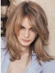 Hot Capless Human Hair Celebrity Blonde Wigs With Bangs