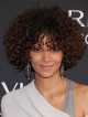 Halle Berry 100% Human Hair Curly Wigs for Black Women